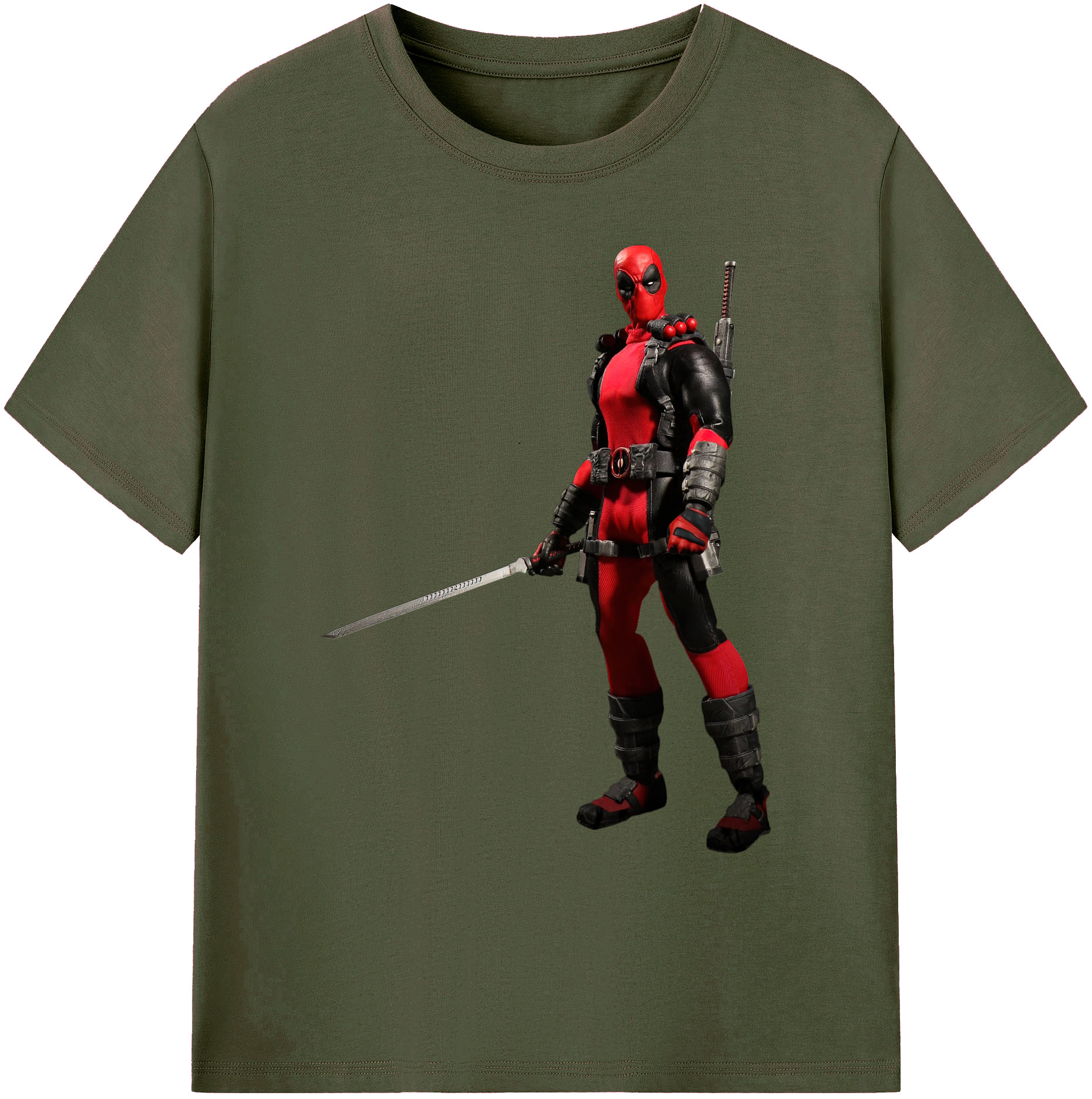 （画像用） Deadpool デッドプール 綿100％ メンズ半袖Tシャツ｜肌触りやわらか＆通気性